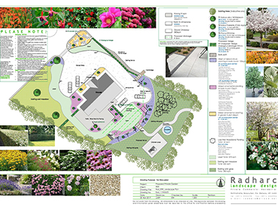 We provide a comprehensive landscape design service including on-site consultations, landscape master planning, garden design, planning permission drawings, detailed planting plans, and professional tree surveys.