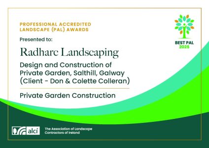 Private Garden ALCI Awards Certificate Private Garden ALCI Awards Certificate